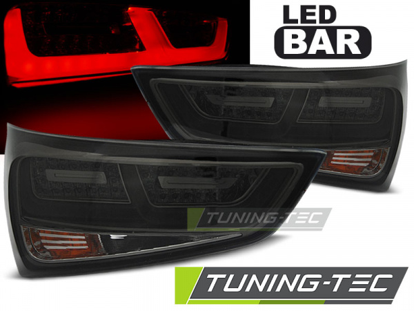 LED Lightbar Design Rückleuchten für Audi A1 (8J) 10-14 schwarz/rauch